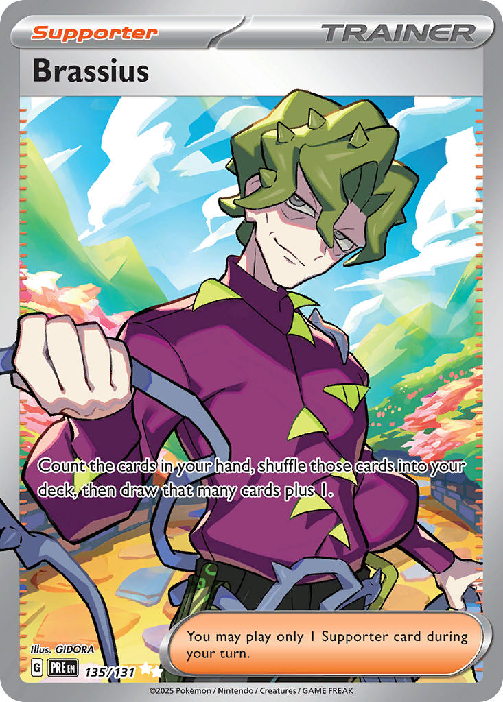 Brassius 135/131 Ultra Rare Pokemon Card (Scarlet & Violet Prismatic Evolutions)