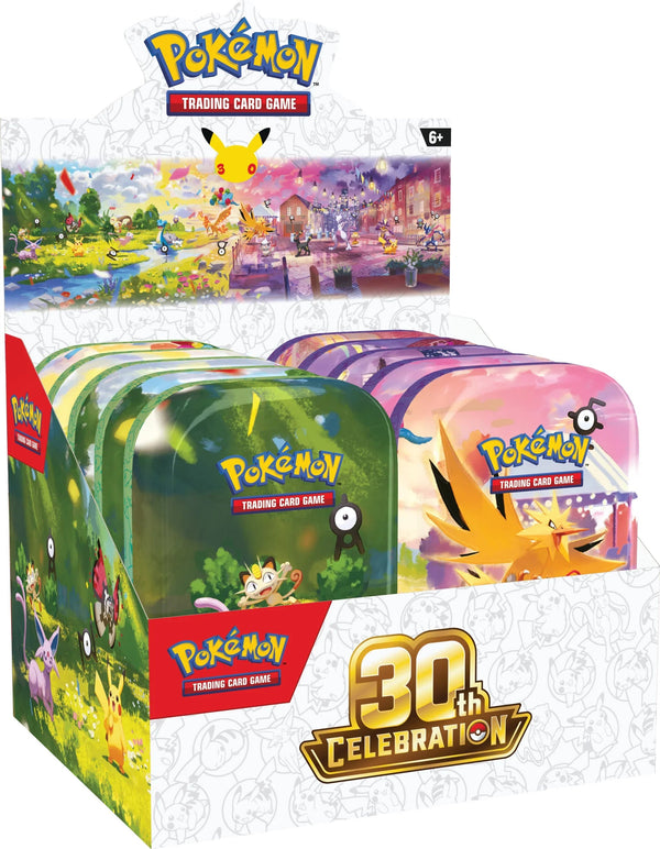 Pokémon 30th Celebration Mini Tins UK: 10 Designs, Price & Release - Pixel-Hub Media Ltd