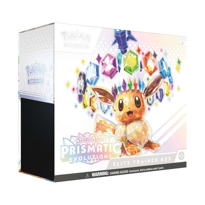 Pokémon Scarlet & Violet Prismatic Evolutions Elite Trainer Box sealed – Pixel Hub UK