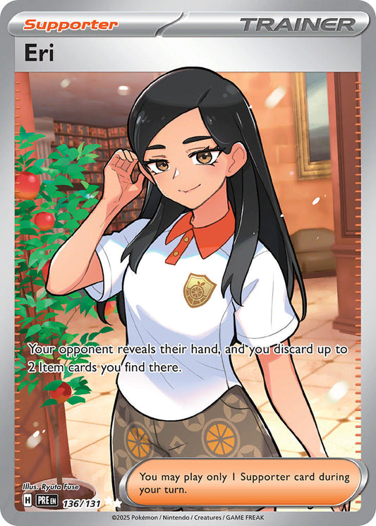 Eri 136/131 Ultra Rare Pokemon Card (Scarlet & Violet Prismatic Evolutions)