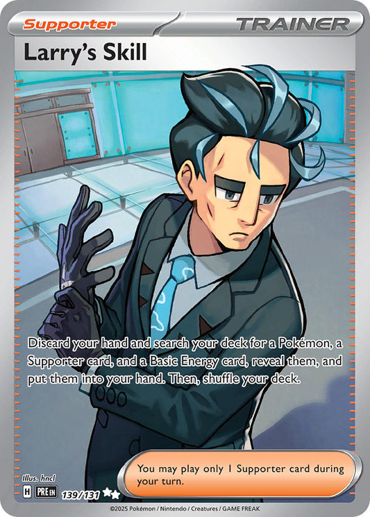 Larry's Skill 139/131 Ultra Rare Pokemon Card (Scarlet & Violet Prismatic Evolutions)