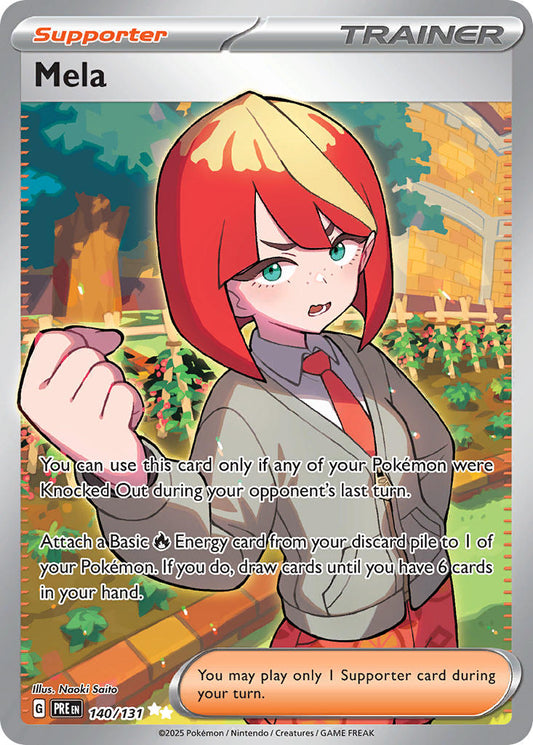 Mela 140/131 Ultra Rare Pokemon Card (Scarlet & Violet Prismatic Evolutions)