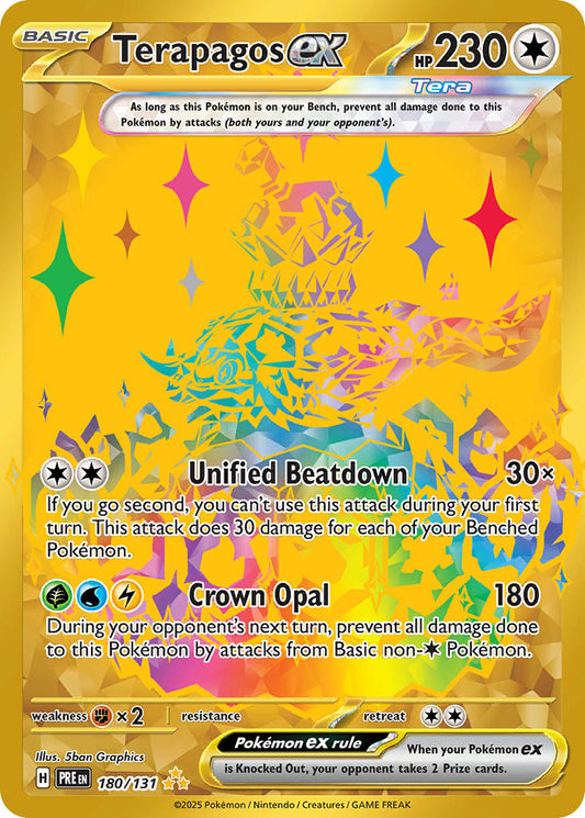 Terapagos ex 180/131 Hyper Rare Pokemon Card (Scarlet & Violet Prismatic Evolutions)
