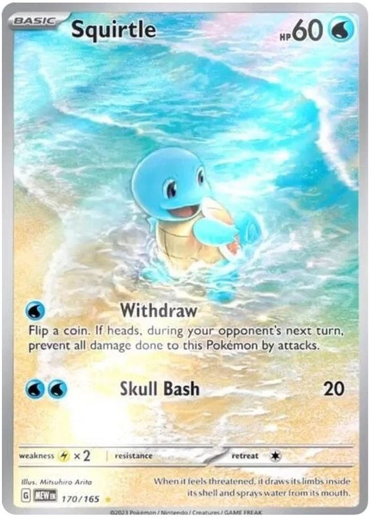 Squirtle 170/165 Illustration Rare Pokemon Card (Pokemon SV 151)