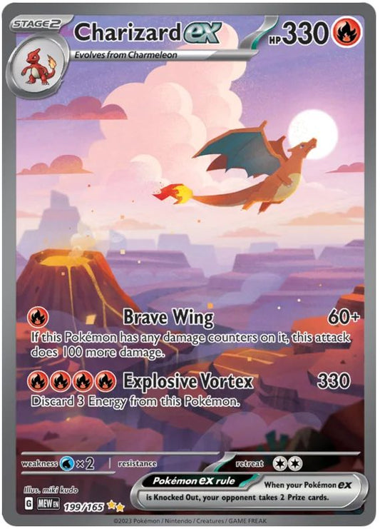 Charizard ex 199/165 Special Illustration Rare Pokemon Card (Pokemon SV 151)