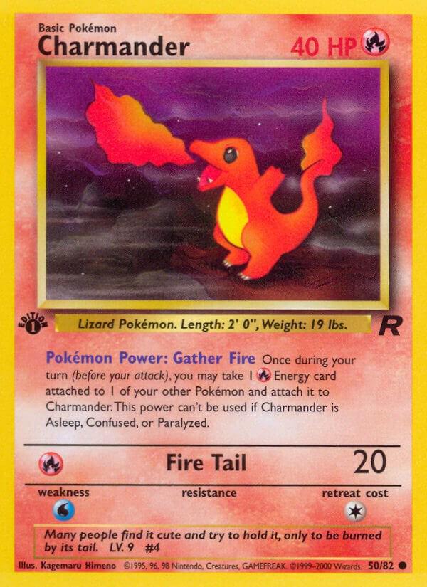 #50 CHARMANDER | 2000 POKEMON ROCKET 1ST EDITION Pokemon