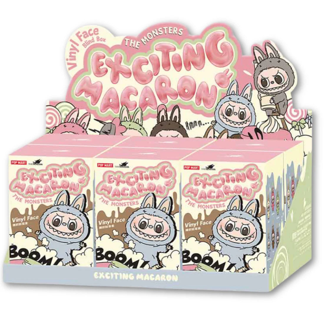 Pop Mart Labubu The Monsters 'Exciting Macarons' Vinyl Face Blind Box