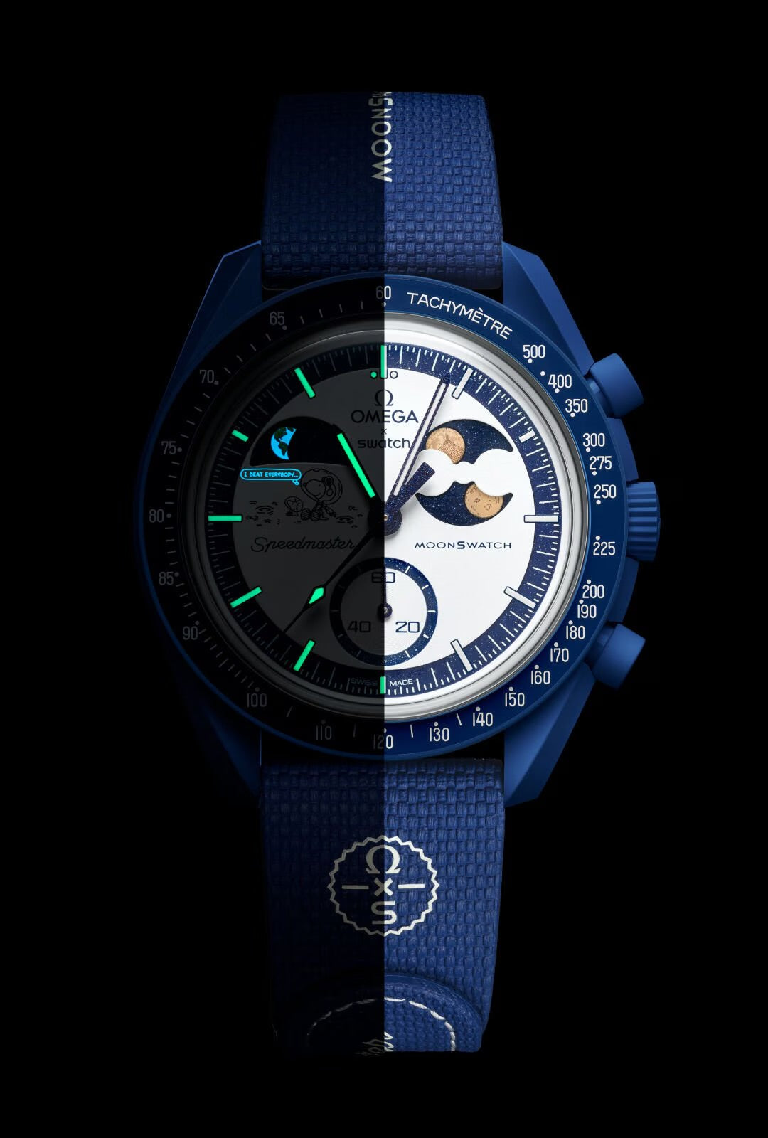 Swatch x Omega Moonswatch Mission To Earthphase Moonshine Gold (SO33N701L)-Pixel-Hub Media Ltd