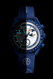 Swatch x Omega Moonswatch Mission To Earthphase Moonshine Gold (SO33N701L)-Pixel-Hub Media Ltd