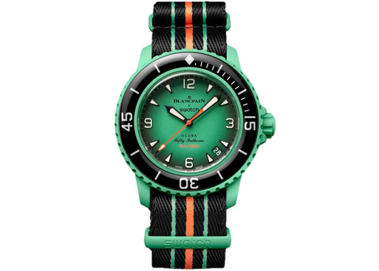 Swatch x Blancpain Bioceramic Scuba Fifty Fathoms Indian Ocean (SO35I100)