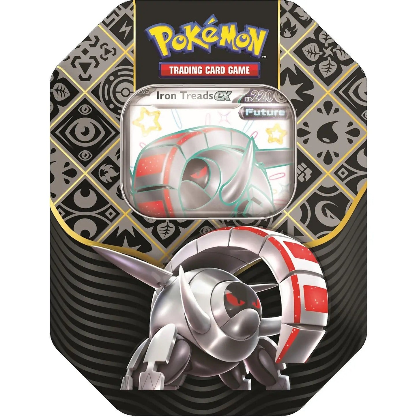 Pokemon TCG: Scarlet & Violet 4.5 Paldean Fates Tin - Great Tusk/Iron Treads/Charizard