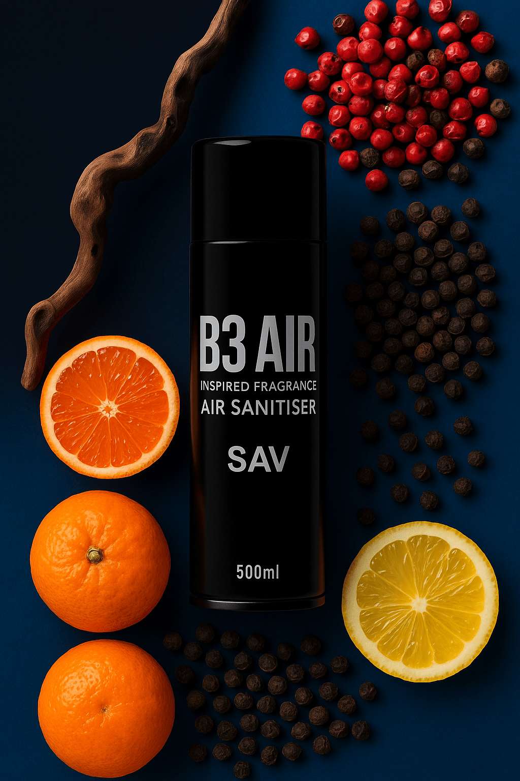 Luxury Air Freshener, 500ml, Premium Turbo Jet Spray, Long-Lasting 5X Duration SAV B3 AIR