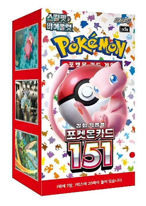 Pokemon 151 sv2a Korean Booster Box Pokemon
