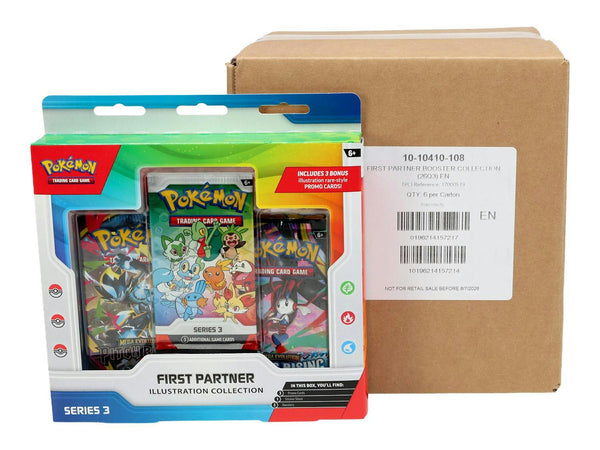Pokemon First Partner Illustration Collection Series 3 6-Box Sealed Case - PokemonSealed Pokemon TCG