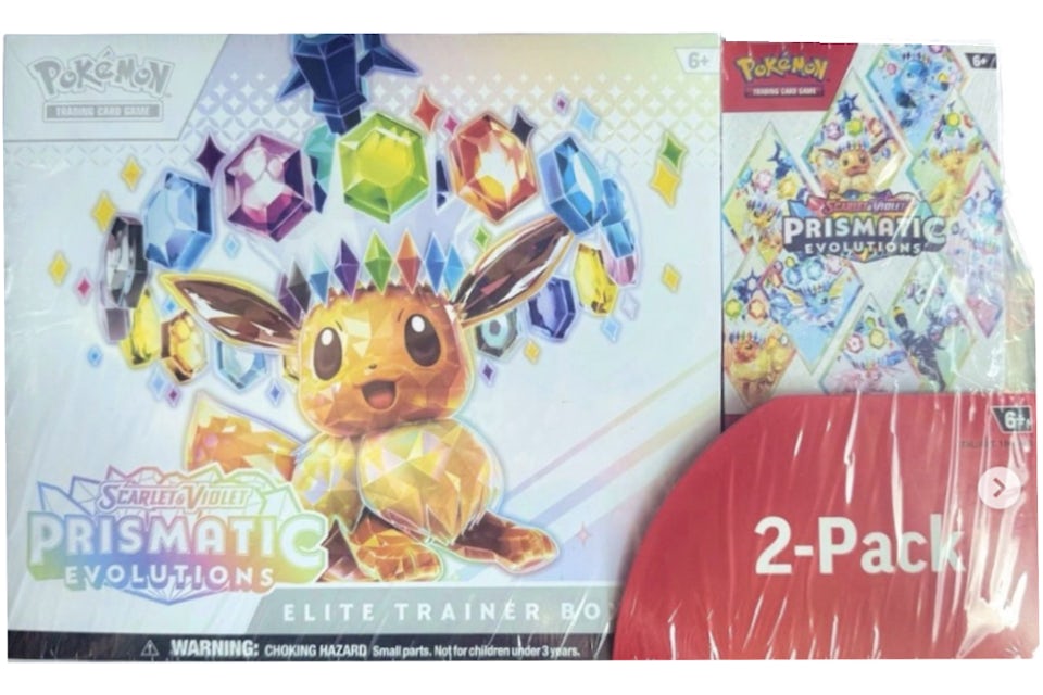 Pokemon Pristmatic Evolutions Elite Trainer Box + Booster Costco Bundle Pokemon