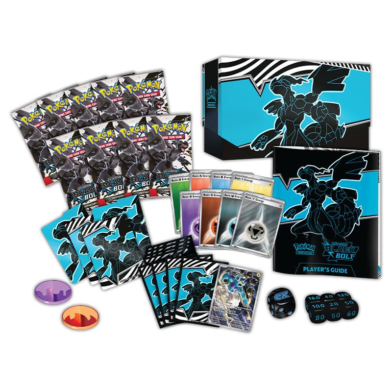 (RIPPED SEAL) Pokemon - Scarlet & Violet - Black Bolt - Elite Trainer Box (Copy) Pokemon