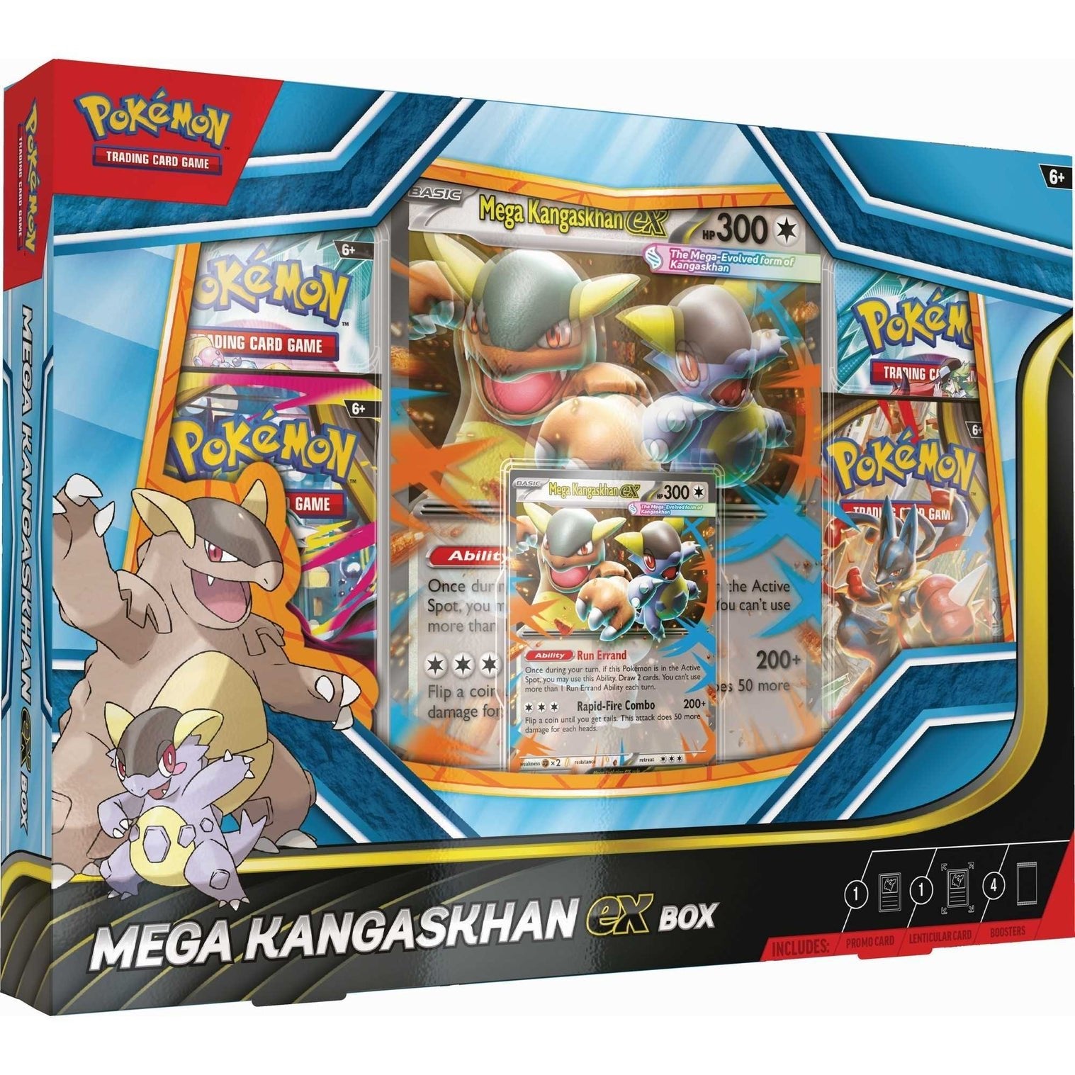 Pokémon TCG: Mega Kangaskhan ex Box - Sealed Case of 6 Pokemon