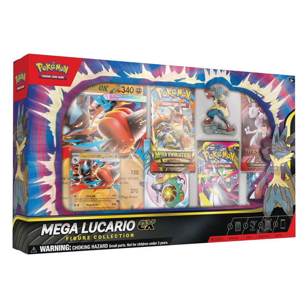 Pokémon TCG: Mega Lucario ex Figure Collection - Sealed Case of 6 Pokemon