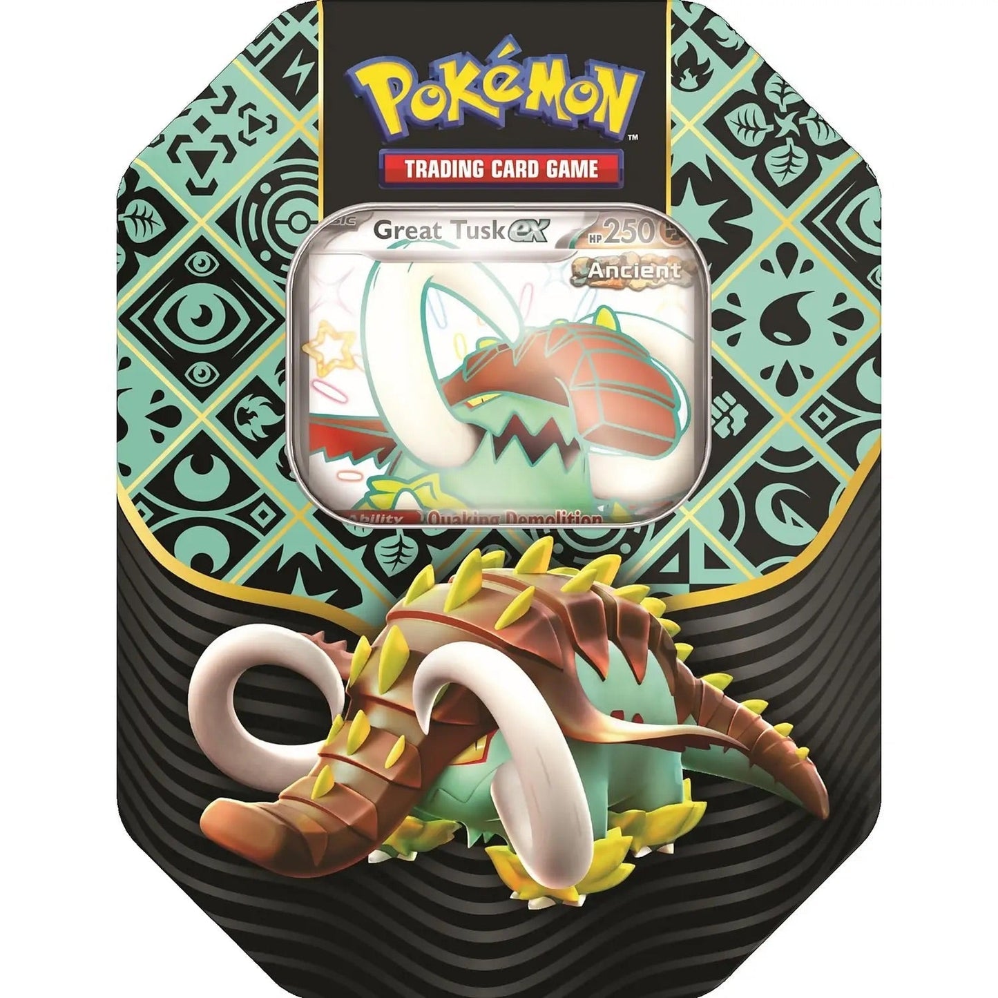 Paldean Fates Tin - (Sealed Case x2 of each Great Tusk/Iron Treads/Charizard ) Pokemon