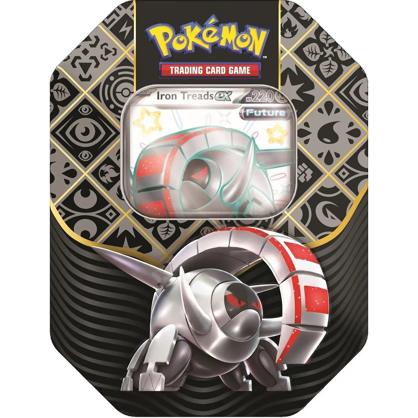 Paldean Fates Tin - (Sealed Case x2 of each Great Tusk/Iron Treads/Charizard ) Pokemon