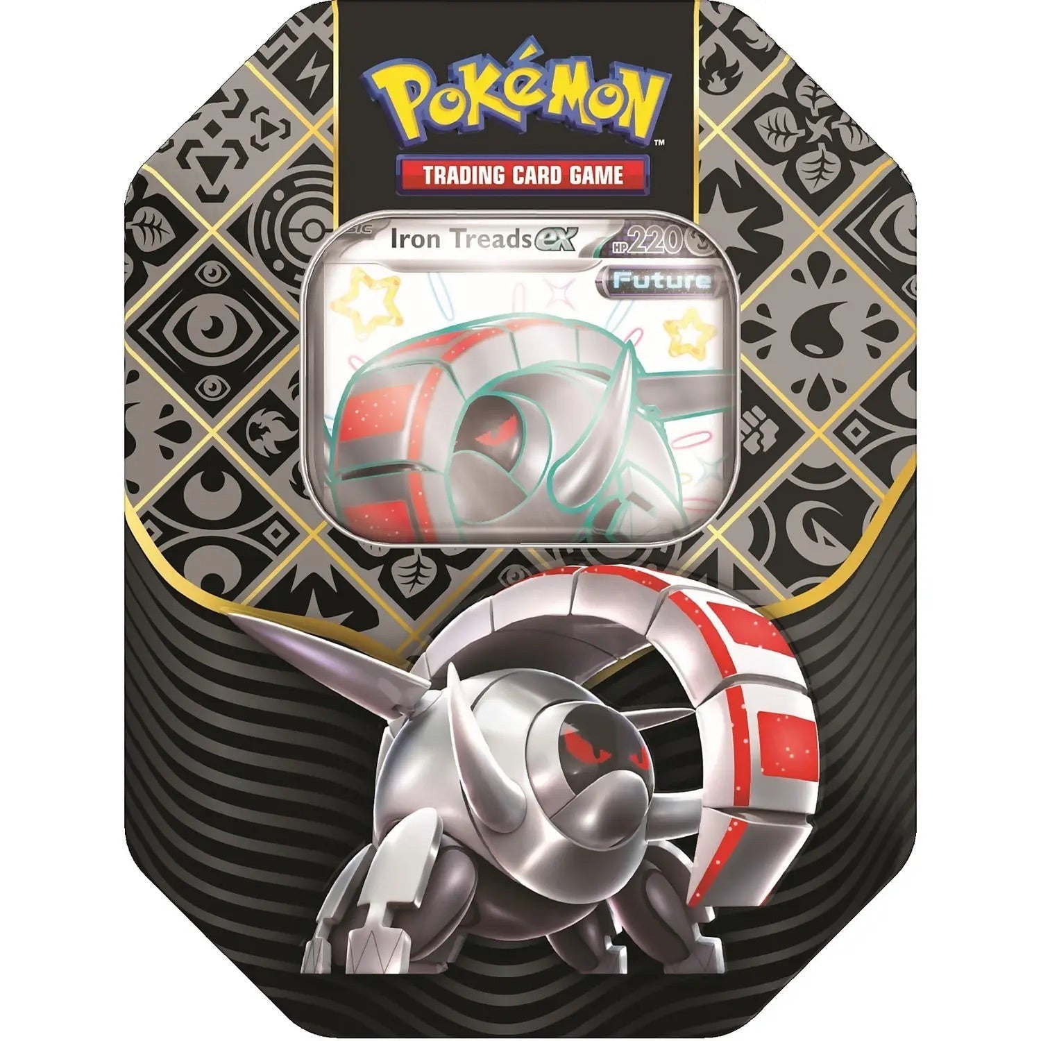 Paldean Fates Tin - (Sealed Case x2 of each Great Tusk/Iron Treads/Charizard ) Pokemon