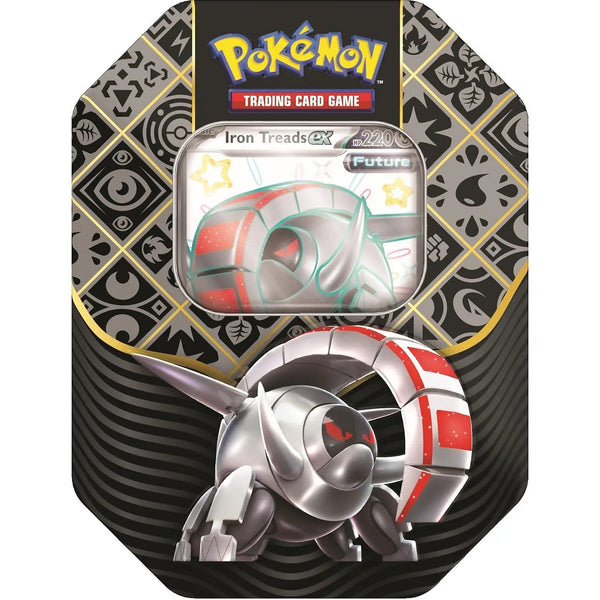 Pokemon TCG: Scarlet & Violet 4.5 Paldean Fates Tin - Great Tusk/Iron Treads/Charizard Pokemon