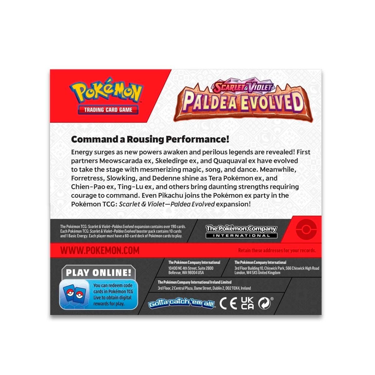 Pokémon TCG: Scarlet & Violet-Paldea Evolved Booster Display Box (36 Packs) Pokemon