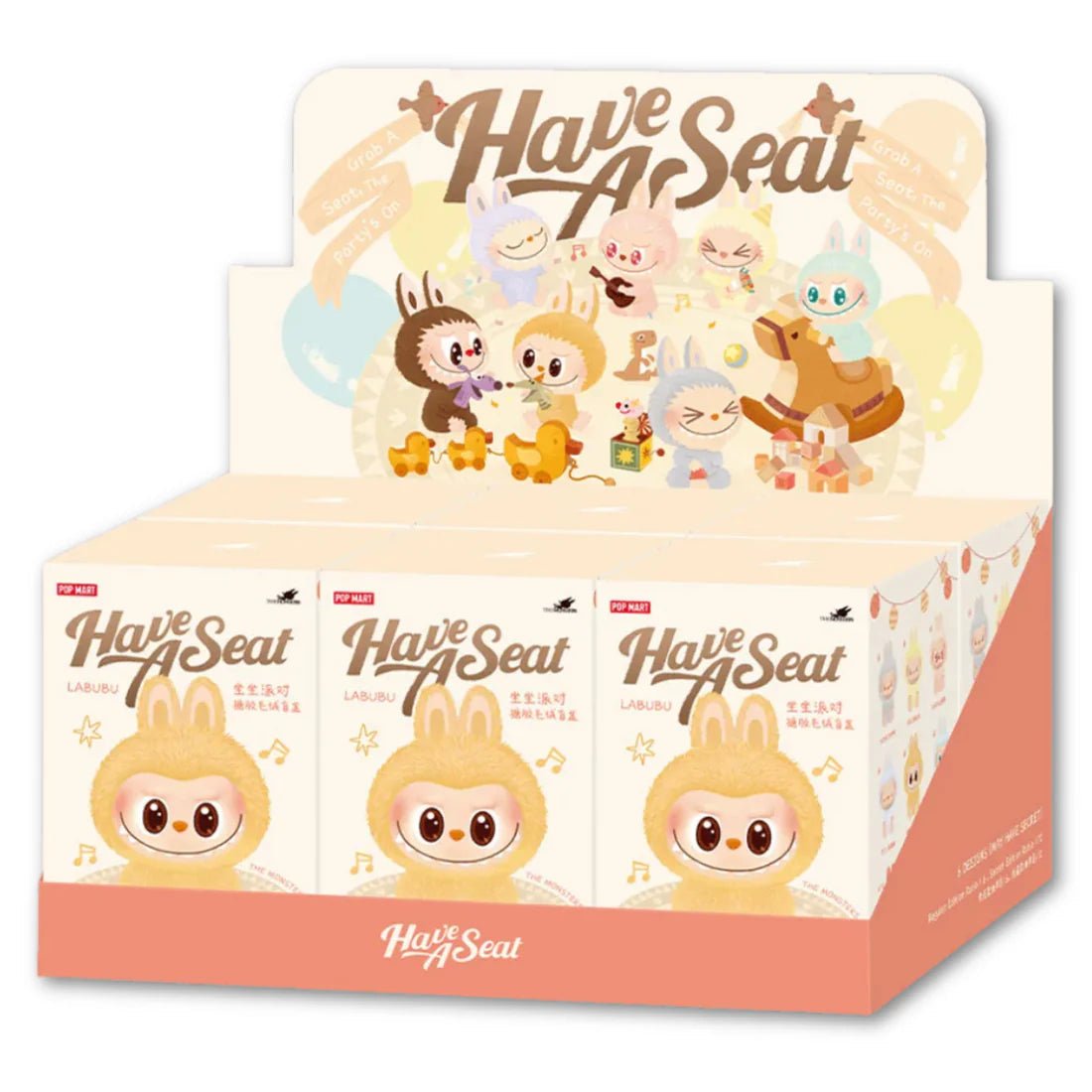 Pop Mart Labubu The Monsters ‘Have A Seat’ Vinyl Plush Pendant Blind Box Pop Mart