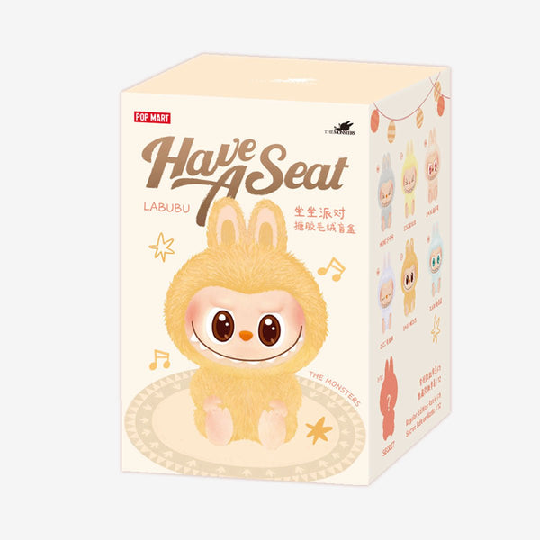 Pop Mart Labubu The Monsters ‘Have A Seat’ Vinyl Plush Pendant Blind Box Single Box Pop Mart