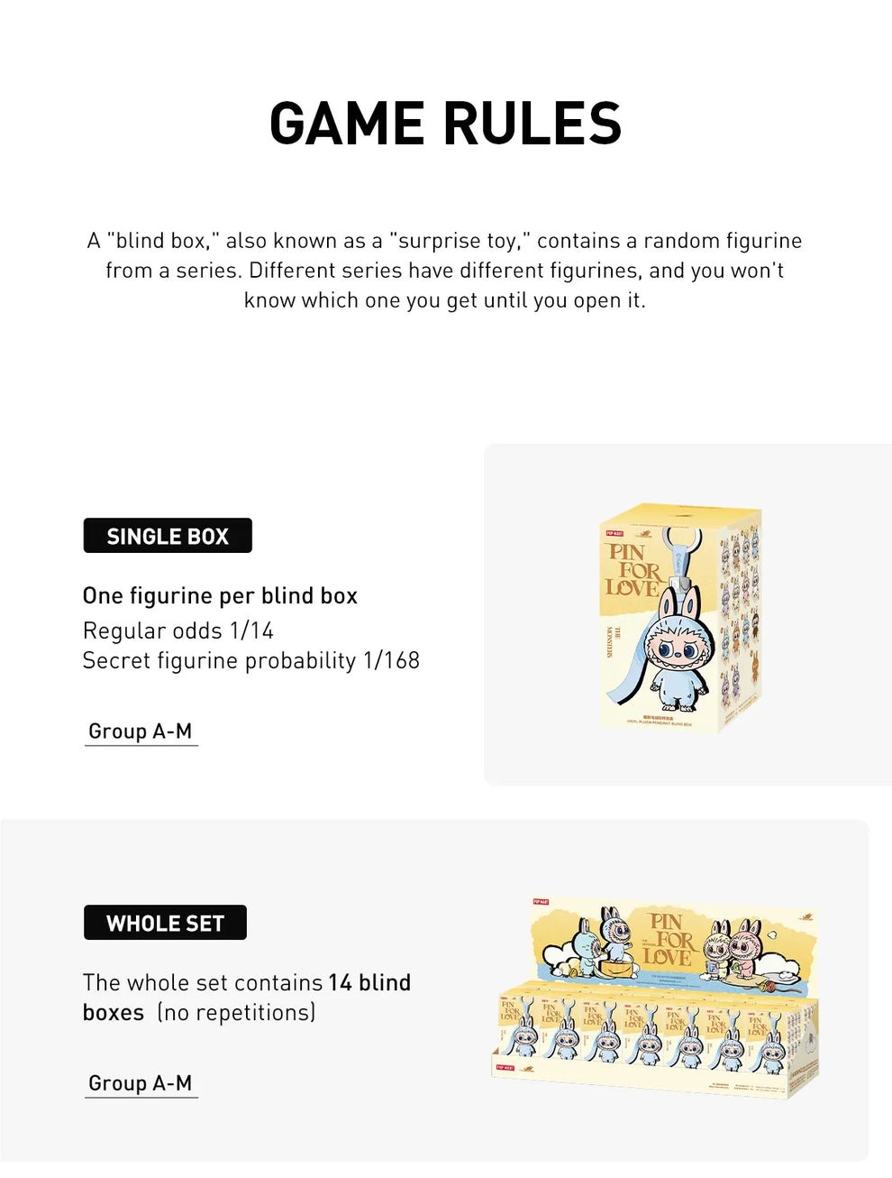 Pop Mart Labubu The Monsters 'Pin for Love' Series Vinyl Plush Pendant Blind Box (A-M) PopMart