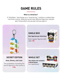 Pop Mart Mickey Family Cute Together Keychain Series Figures Pop Mart