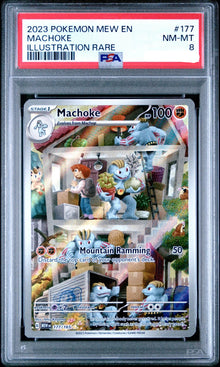 2023 POKEMON MEW EN-151 ILLUSTRATION RARE #177 MACHOKE PSA 8 Pokemon