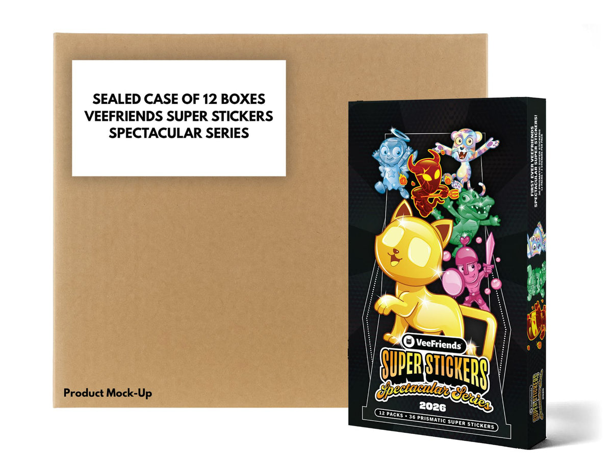 [SEALED CASE OF 12] 2026 VeeFriends Super Stickers: Spectacular Series Box Pre-Order VeeFriends