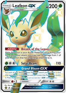 SV46 FULL ART/LEAFEON GX | 2019 POKEMON SUN & MOON HIDDEN FATES Pokemon