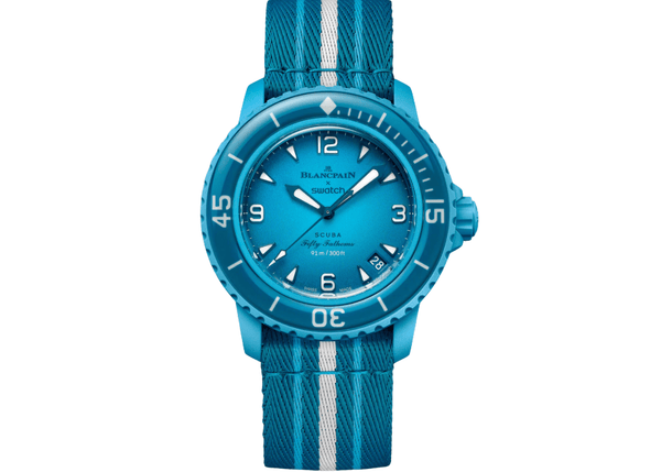 Swatch x Blancpain Bioceramic Scuba Fifty Fathoms Blue Lagoon (SO35L400) Swatch