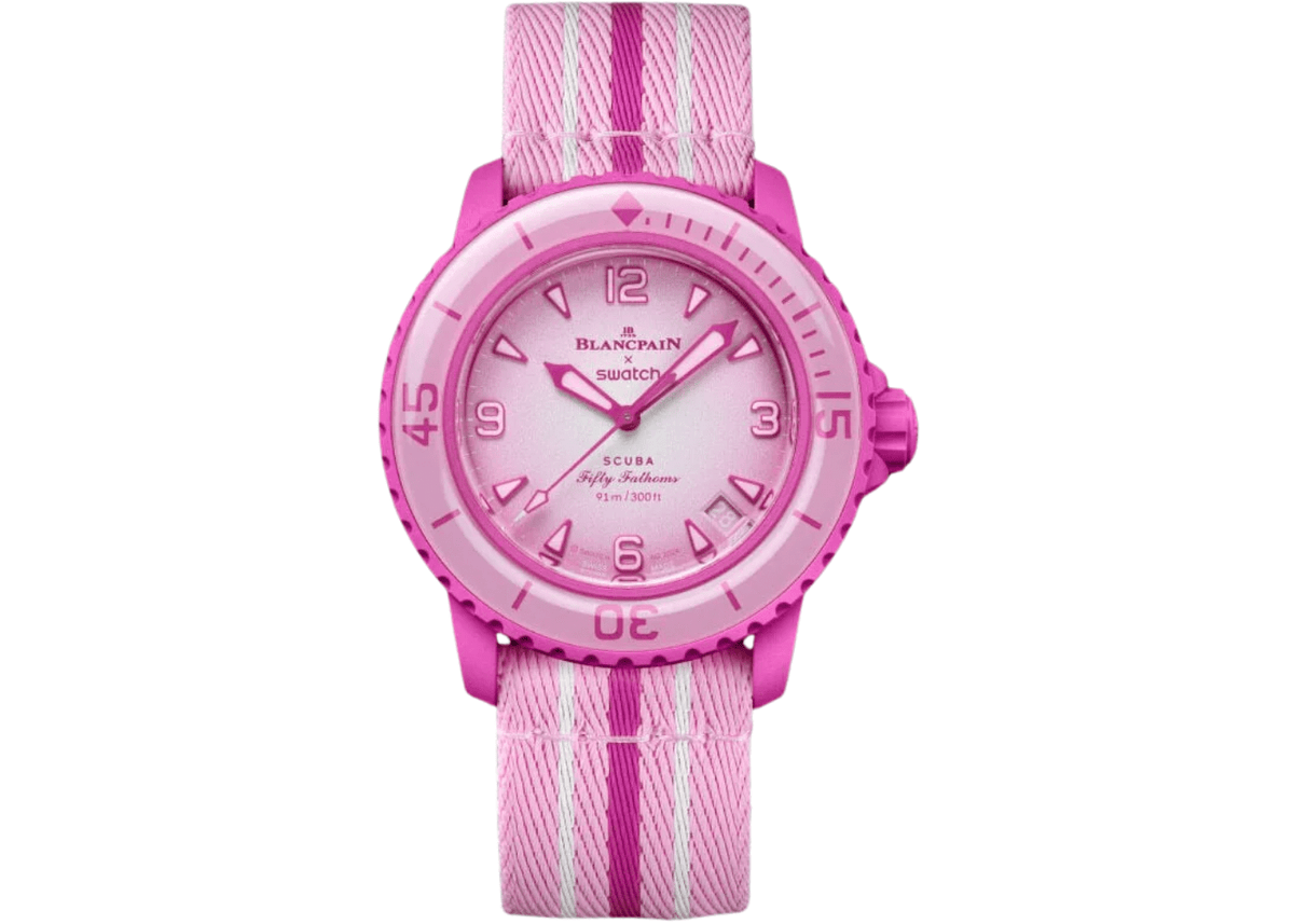Swatch x Blancpain Bioceramic Scuba Fifty Fathoms Pink Ocean (SO35P400) Swatch