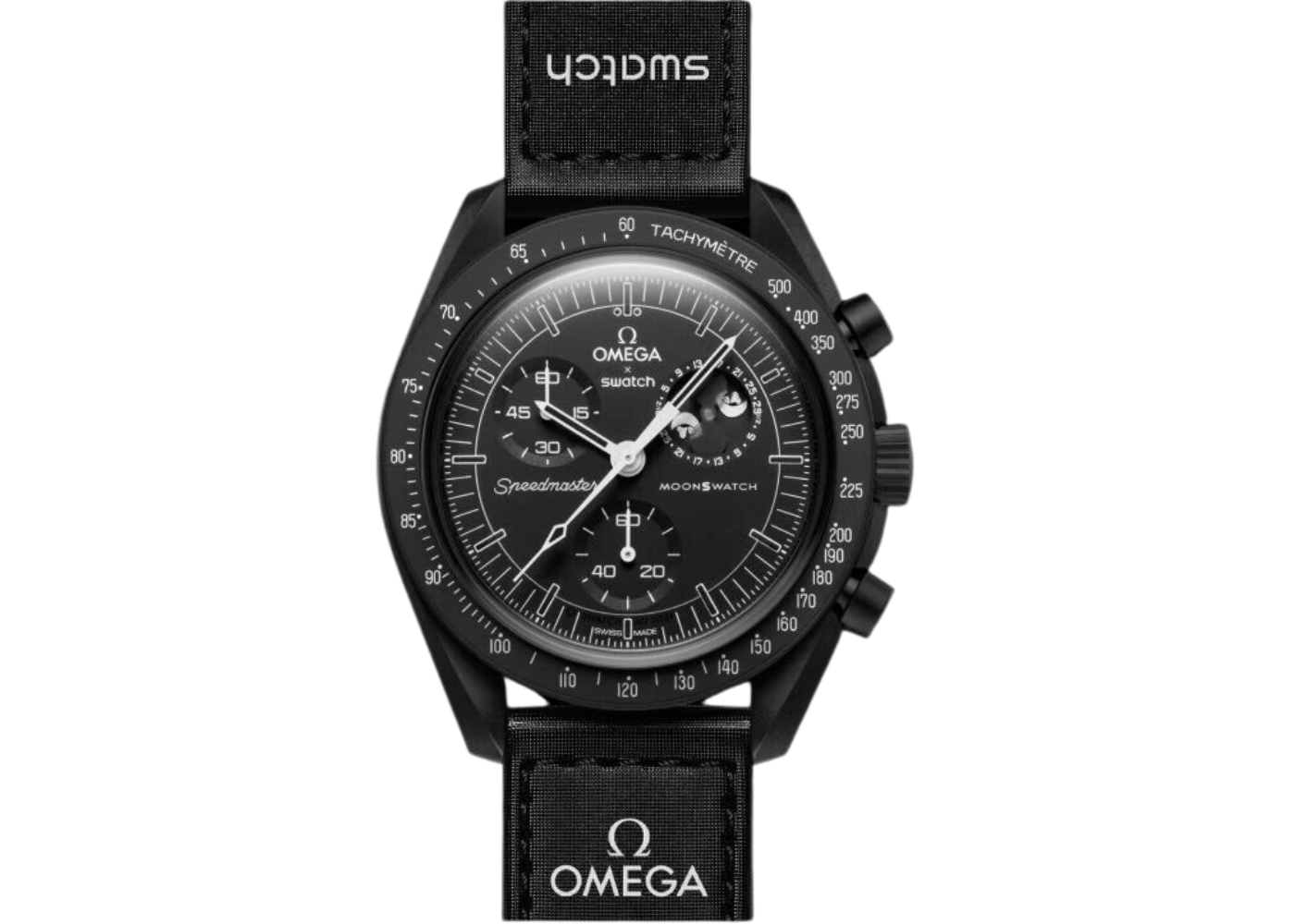 Swatch x Omega Bioceramic Moonswatch Mission to The Moonphase - New Moon (SO33B700) Swatch