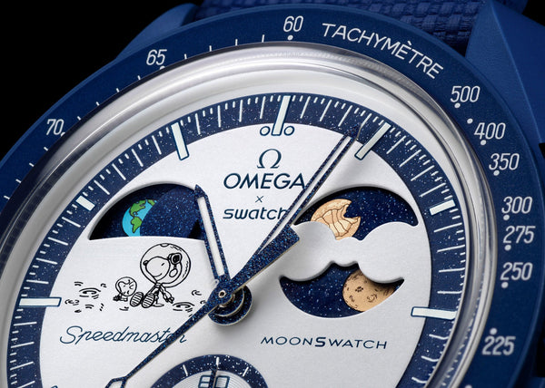 Swatch x Omega MISSION TO EARTHPHASE - MOONSHINE GOLD : SO33N704L "Beaver Moon" Swatch